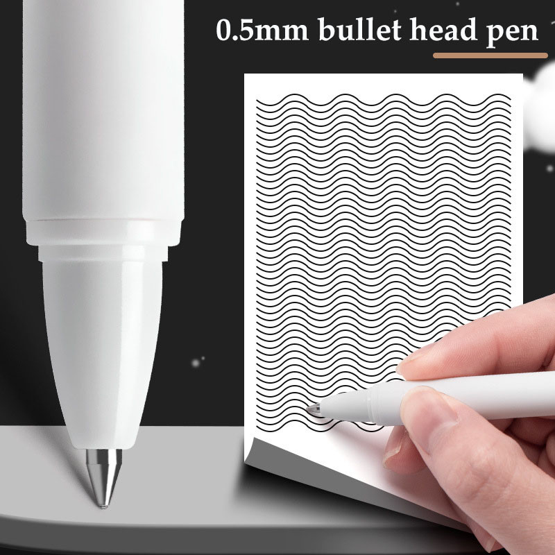 6 db törölhető zselés toll készlet kék fekete tintával 0,5 mm-es utántöltő gyerekeknek íráshoz Ajándékok iskolai irodaszerek Kawaii aranyos írószerek