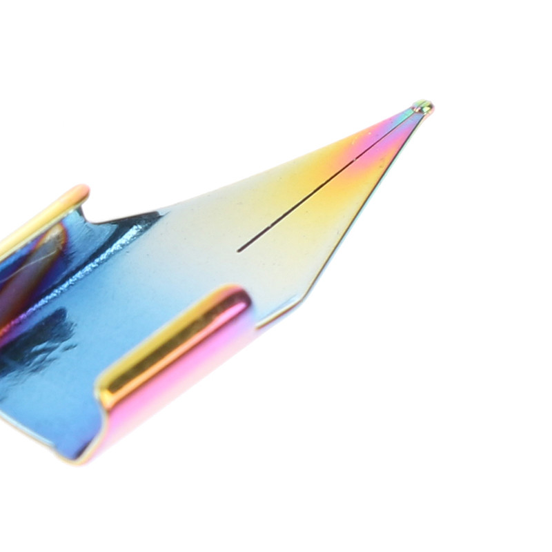 3 DB #757 töltőtoll hegyű tartozékok Különféle ezüstözött, aranyozott, vakító F/EF/M művészeti hegyes iskolai kellékek irodai íráshoz