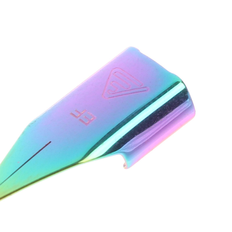 3 DB #757 töltőtoll hegyű tartozékok Különféle ezüstözött, aranyozott, vakító F/EF/M művészeti hegyes iskolai kellékek irodai íráshoz