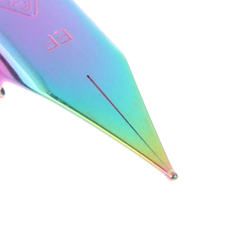 3 DB #757 töltőtoll hegyű tartozékok Különféle ezüstözött, aranyozott, vakító F/EF/M művészeti hegyes iskolai kellékek irodai íráshoz