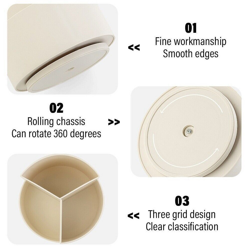 360 Περιστρεφόμενο Περιστρεφόμενο Μολύβι Μεγάλης Χωρητικότητας Γραφείο Κουτί αποθήκευσης μολυβιού Organizer Βούρτσα μακιγιάζ Σχολική επιστολόχαρτα