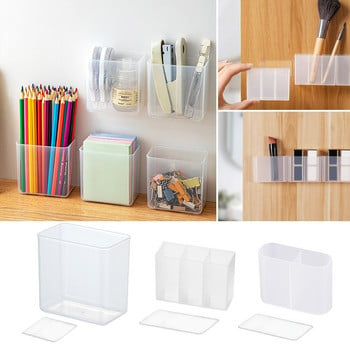 Държач за бюро, органайзер, монтирана на стена кутия за съхранение със стикер, държач за молив, спалня, тоалетна, органайзер, кутия, училищни канцеларски материали