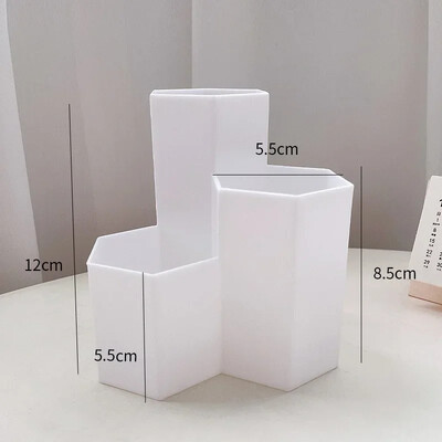 1 db Simplicity ceruzatartó egyszínű sorozat Frost toll rendszerező többfunkciós smink ecsettartó tanulói kellékek