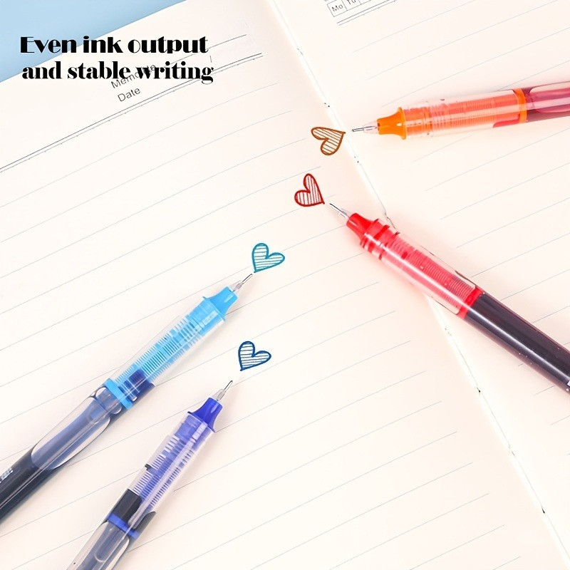 12 színű Fastdry zselés toll készlet 0,5 mm fekete kék iskolai irodai egyenes folyékony görgős toll gördülő golyóstoll irodai kiegészítők