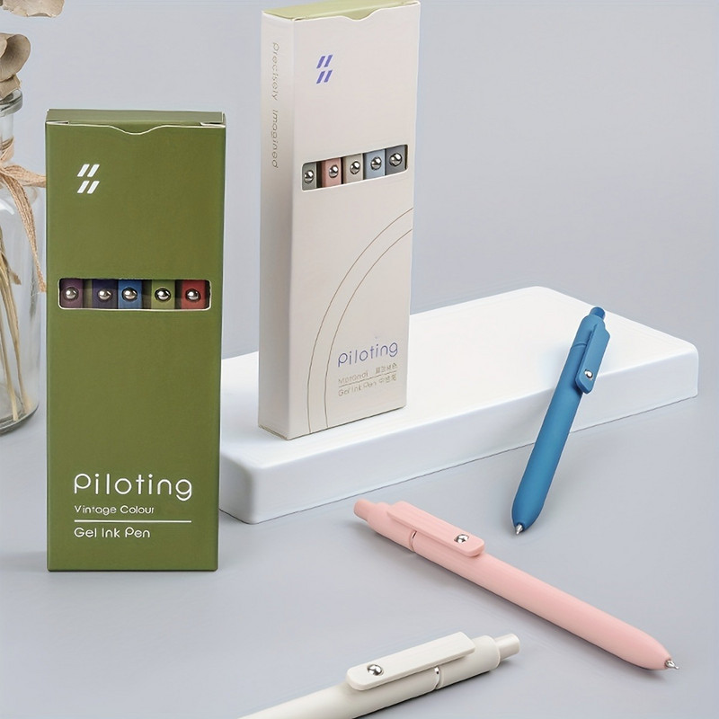 5 kom/set 0,5 mm brzosušeća gel olovka s finim vrhom, glatka olovka za pisanje, slatka kemijska olovka, glatko pisanje, školski uredski pribor