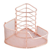 Peen Rose Gold kirjatarvete hoidik Kuldvõrgust pliiatsihoidja Stiilsed telefonialused lauakaunistused, mis sobivad ideaalselt Office Drop saatmiseks