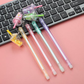 Lytwtw`s-Kawaii Daisies Flower Milk Tea Cup ripats geelpliiats Kooli kontoritarbed Loomingulised kirjatarbed Sweet Lovely Pen 4 tk