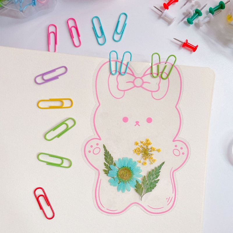 Kötési kellékek Átlátszó irattartók, hosszú farokkapcsok, írószerek.