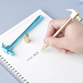 1Pcs Creative Simulation Hammer Tools Shape Gel Pen Студентски училищни канцеларски материали Офис консумативи Сувенирна писалка за писане Забавни подаръци
