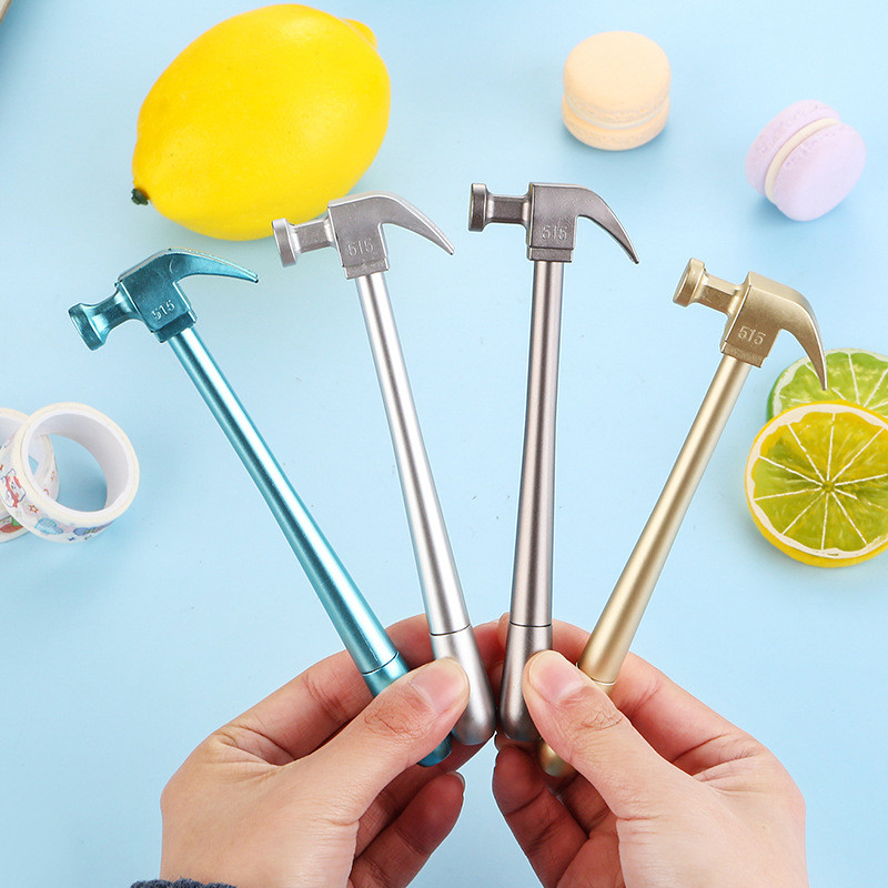 1Pcs Creative Simulation Hammer Tools Shape Gel Pen Student School Γραφικά είδη Γραφείου Αναμνηστικά στυλό γραφής Αστεία δώρα