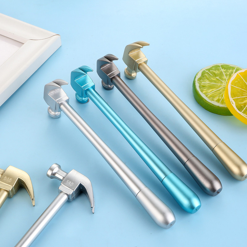 1Pcs Creative Simulation Hammer Tools Shape Gel Pen Student School Γραφικά είδη Γραφείου Αναμνηστικά στυλό γραφής Αστεία δώρα