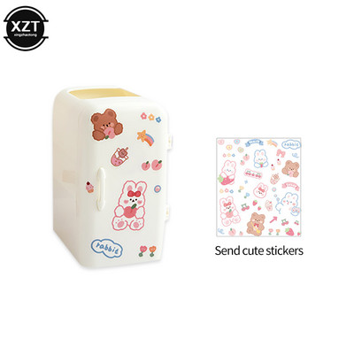 Японски креативен държач за хладилна писалка Калъф за момичета Сладък многофункционален канцеларски чекмедже Кутия за съхранение Kawaii Органайзер за бюро с голям капацитет