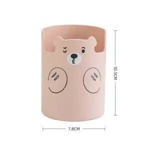 Πολυλειτουργική θήκη για στυλό Kawaii Cartoon Bear Θήκη πινέλου Μακιγιάζ Lovely Fashion Θήκη τηλεφώνου Φοιτητική γραφική ύλη Organizer στυλό