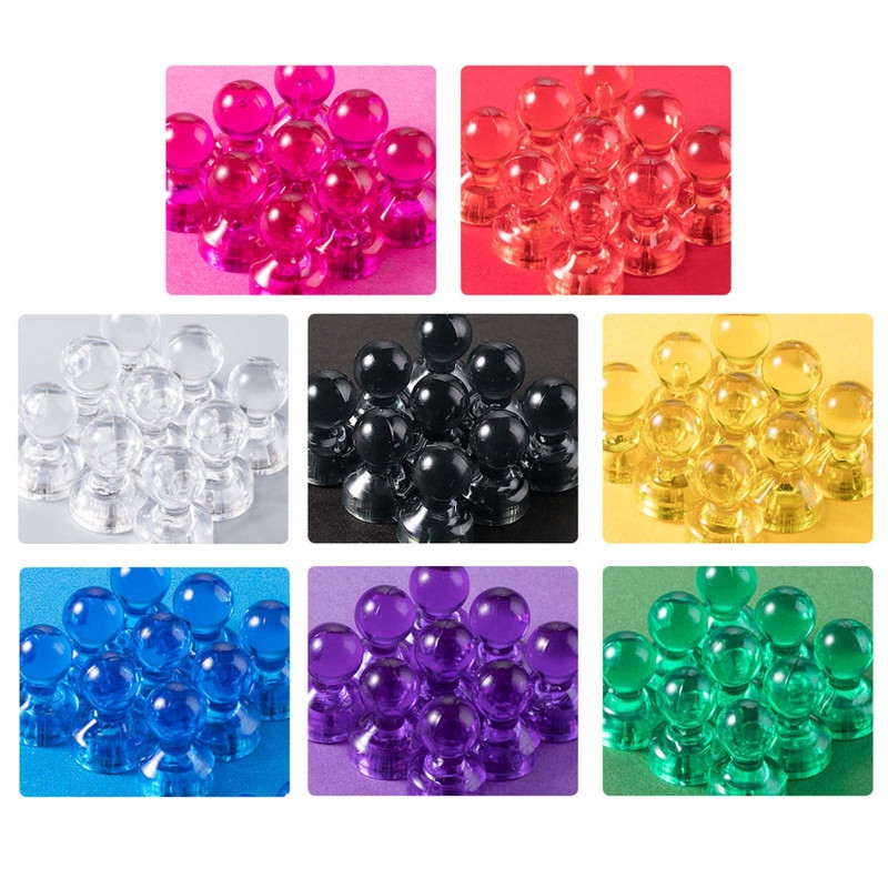 10 τμχ Μικρές μαγνητικές καρφίτσες ώθησης με έγχρωμη κωδικοποίηση Χάρτης Ψυγείου Μαγνήτες Μαγνήτες μαυροπίνακα για Μαγνητικό Πίνακα Σχολείου Γραφείου