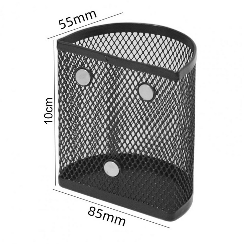 Ceruzatartó Jó szellőzésű háló Helytakarékos fém multifunkciós asztali mágneses kosár tolltartó doboz sminkrendező