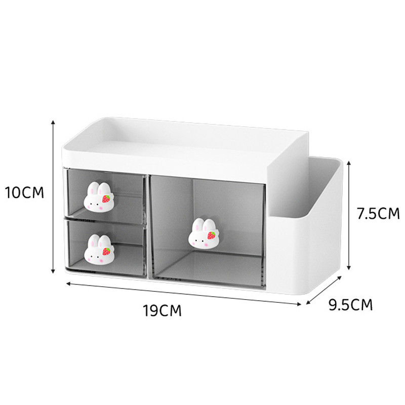Aranyos diák írószer tároló Nyúl malac tolltartó asztali fiók típusa Kézi számla válogató gyermek asztali tolltartó polc