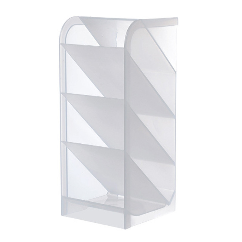 Dekoratív matt PP tollpohár egymásra rakható sminkeszköz tartó Távirányító tartó Y98A