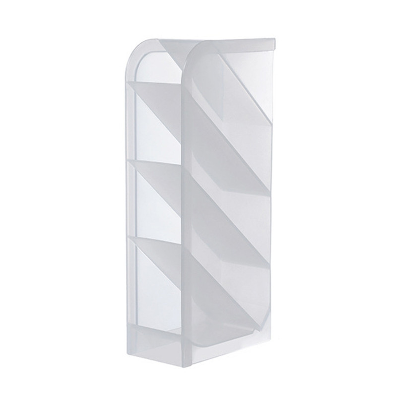 Dekoratív matt PP tollpohár egymásra rakható sminkeszköz tartó Távirányító tartó Y98A