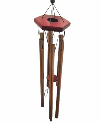 Вятърен звънец Ромбоид, Дърво/метал, 6 тръби, 54 см.