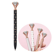 Στυλό Glitter Large Diamond Crystal Ballpoint Student Stationery Office Business 1,0mm Metal Rhinestone Financial Ball Point στυλό