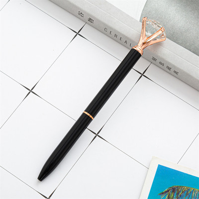 Στυλό Glitter Large Diamond Crystal Ballpoint Student Stationery Office Business 1,0mm Metal Rhinestone Financial Ball Point στυλό