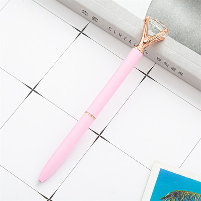 Στυλό Glitter Large Diamond Crystal Ballpoint Student Stationery Office Business 1,0mm Metal Rhinestone Financial Ball Point στυλό