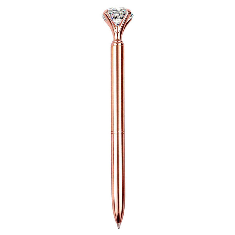 Στυλό Glitter Large Diamond Crystal Ballpoint Student Stationery Office Business 1,0mm Metal Rhinestone Financial Ball Point στυλό