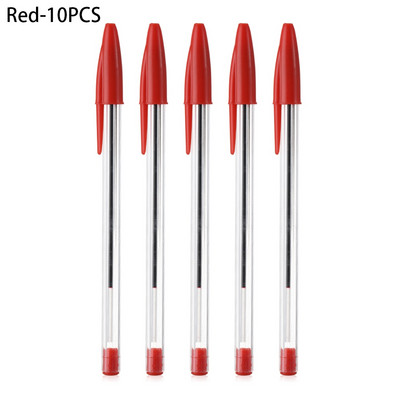 1,0 mm Химикалка Червен Черен Син Химикалки 3 цвята Писалка за подписване Студентски канцеларски материали Училищни офис консумативи Подарък 5/10 бр.