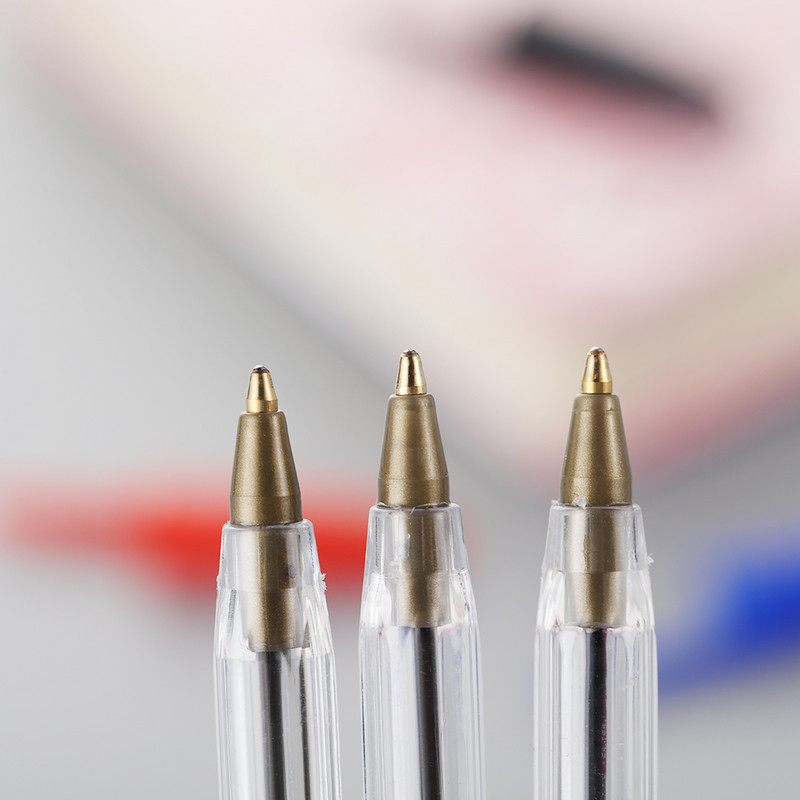 1,0 mm Химикалка Червен Черен Син Химикалки 3 цвята Писалка за подписване Студентски канцеларски материали Училищни офис консумативи Подарък 5/10 бр.