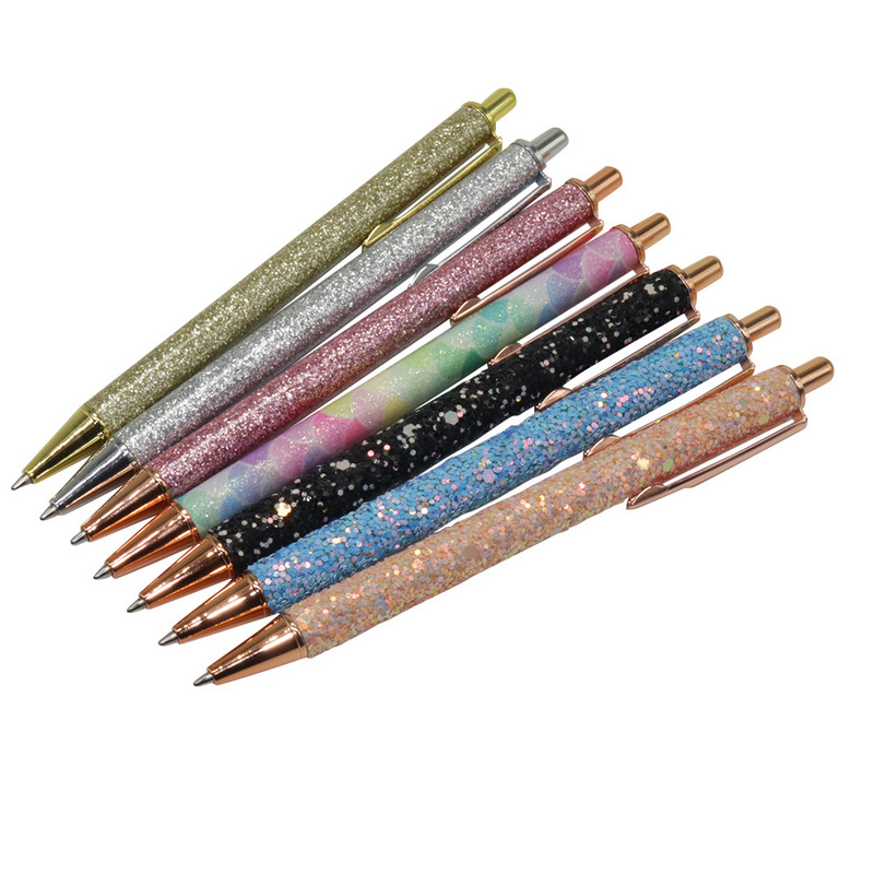 Στυλό στυλό κρυστάλλινο στυλό Μεταλλικό στυλό δώρου Σταθερό σετ Γραφείου μαθητή Σχολικό στυλό 1,0mm Nib Blue ink Πλαστικό Ανταλλακτικό