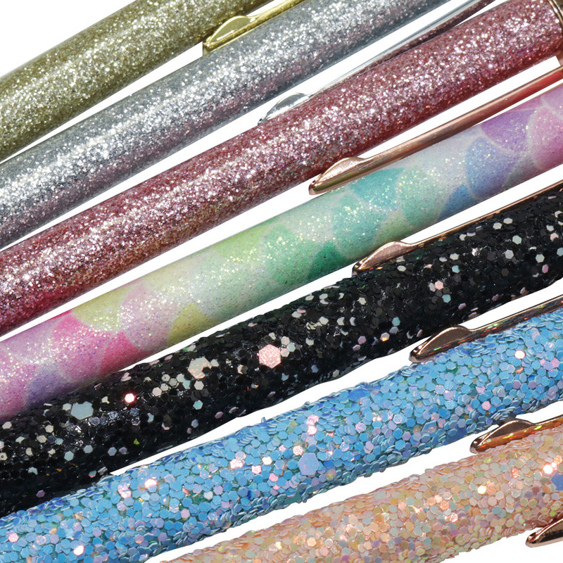 Στυλό στυλό κρυστάλλινο στυλό Μεταλλικό στυλό δώρου Σταθερό σετ Γραφείου μαθητή Σχολικό στυλό 1,0mm Nib Blue ink Πλαστικό Ανταλλακτικό