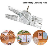 20db/Box Office Iskolai írószer rajztűk Tartós műanyag hüvelykujjas kapcsok