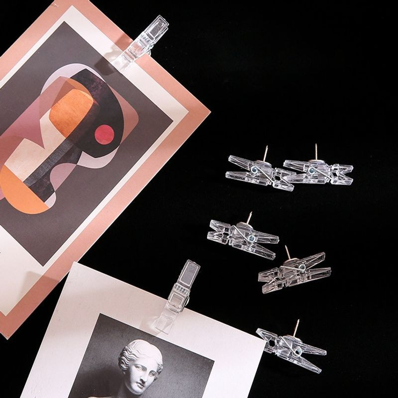 20db/Box Office Iskolai írószer rajztűk Tartós műanyag hüvelykujjas kapcsok