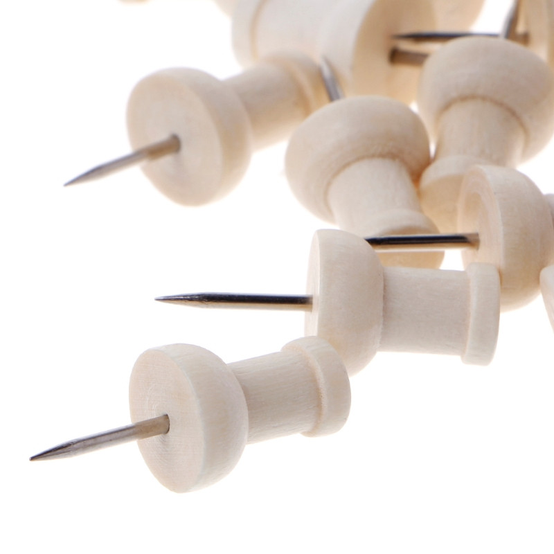 40 db fából készült rajzszög kreatív dekoratív rajzhoz a fejhez