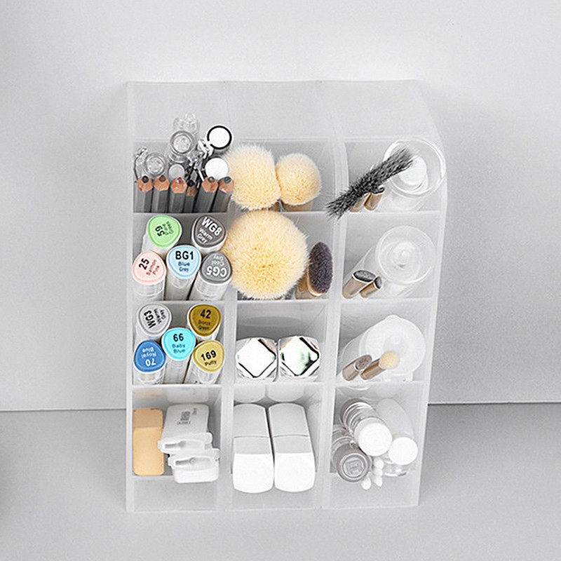 Kawaii asztali tolltartó Japán színes asztali rendszerező sminkek ceruza tárolódoboz Aranyos iskolai írószer irodai kiegészítők