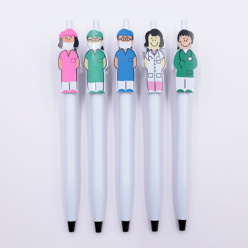 Creative Doctors Nurses Ексклузивни химикалки 0,7 мм химикал с черно мастило с щипка за писалка Нова рекламна химикалка