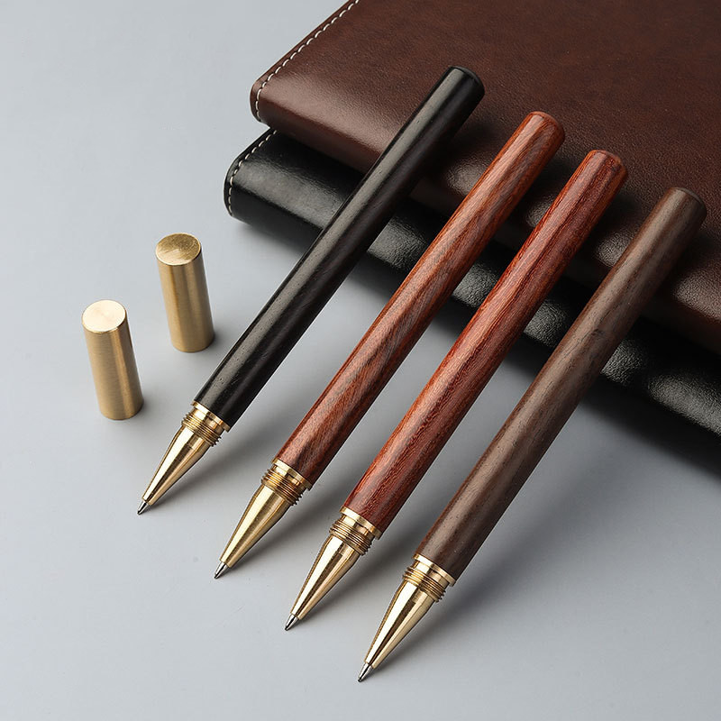Vintage golyóstoll sárgaréz golyóstoll fém kupakos golyóstoll Iskolai tanulóknak Irodai kellékek Íróeszközök