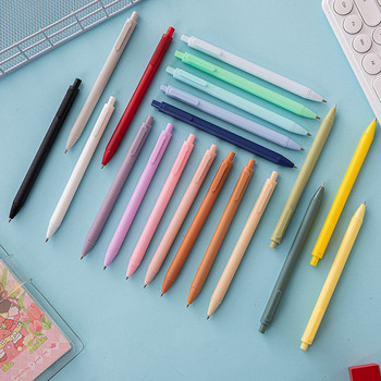 Комплект от 5 сладки химикалки, корейски и японски канцеларски материали за училище, неутрални химикалки Kawaii за бизнес и офис употреба
