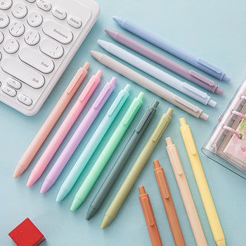 Комплект от 5 сладки химикалки, корейски и японски канцеларски материали за училище, неутрални химикалки Kawaii за бизнес и офис употреба