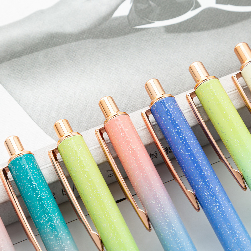 1 részes Lytwtw golyóstoll kreatív csillogó púderes fém írószer iskolai irodaszer