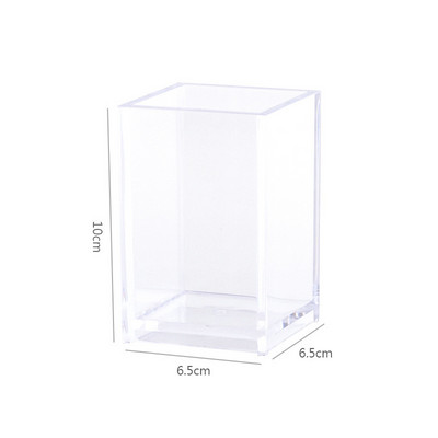 1/2/3 lyuk átlátszó tolltartó asztal ceruza festő ecset rendező doboz akril tároló állvány