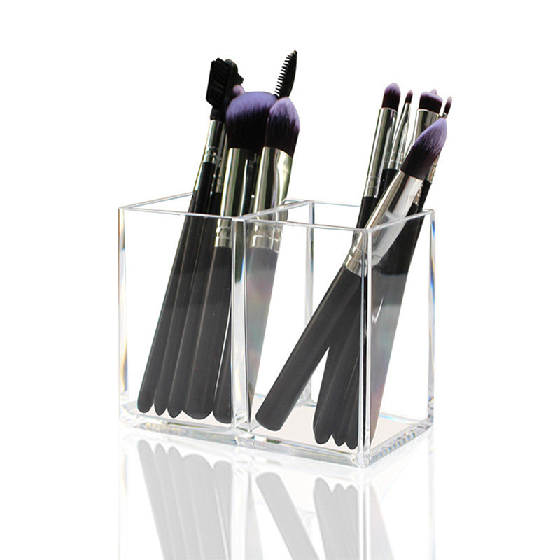 1/2/3 lyuk átlátszó tolltartó asztal ceruza festő ecset rendező doboz akril tároló állvány