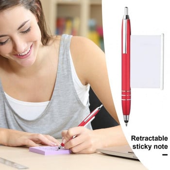Метална химикалка, прибираща се писалка за бележки, издърпваща се химикалка с измамнически листове, гладка щипка за писане, фиксираща химикалки, химикалки, канцеларски материали