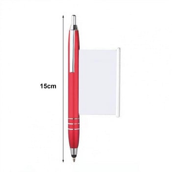 Метална химикалка, прибираща се писалка за бележки, издърпваща се химикалка с измамнически листове, гладка щипка за писане, фиксираща химикалки, химикалки, канцеларски материали