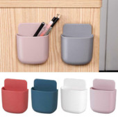 Самозалепваща се кутия за съхранение Телевизор Дистанционно управление Канцеларски материали Писалка Телефон Органайзер Контейнер Държач Домашна кухня Кутия за стена