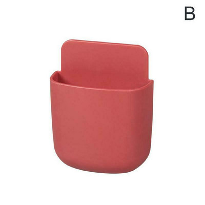 Самозалепваща се кутия за съхранение Телевизор Дистанционно управление Канцеларски материали Писалка Телефон Органайзер Контейнер Държач Домашна кухня Кутия за стена