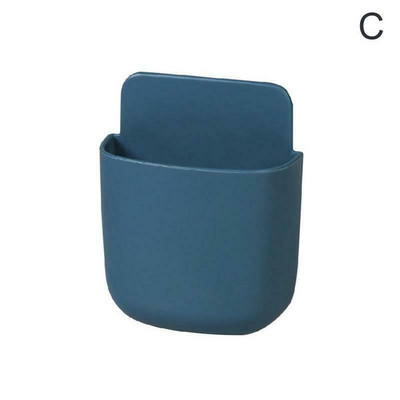 Самозалепваща се кутия за съхранение Телевизор Дистанционно управление Канцеларски материали Писалка Телефон Органайзер Контейнер Държач Домашна кухня Кутия за стена