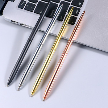 1,0 mm метални луксозни златни ленти цветни химикалки с черни мастила писалка за писане Училищни канцеларски материали Висококачествени нови