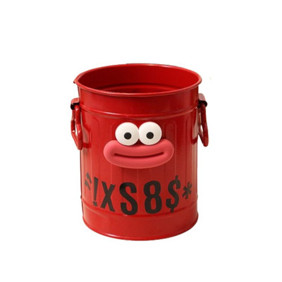 Забавен голям държач за писалка в устата Сладък със стикери Поставка за молив с голям капацитет Издръжлив метален контейнер за канцеларски материали Канцеларски материали