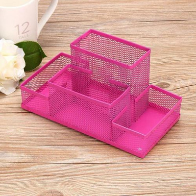 Hálós kocka fém állvány kombinációs tartó íróasztal asztali kiegészítők írószer Szervező toll ceruza Irodaszerek Tanulási tároló